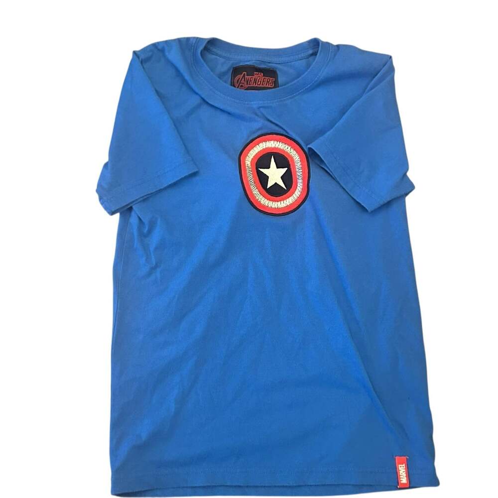 Marvel Avengers Captain America Shield Logo Short Sleeve T-Shirt